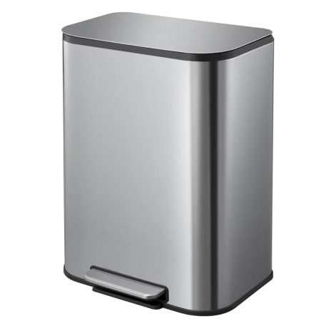 Відро для сміття Cubic-TC-0105 SS Color/плавне закриття/прямокутне/5л/нержавіюча сталь (MI7088)